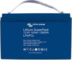 Victron 12.8V 100AH Lithium Akü Battery BMS Dahil, BAT512110710