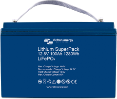 Victron 12.8V 100AH Lithium Akü Battery BMS Dahil, BAT512110710