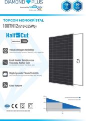 TommaTech 625Wp 108TN M12 TopCon Diamond Plus Güneş Paneli