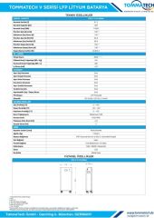 Tommatech 51.2V 280 Ah LFP Lityum Batarya (Taşınabilir)