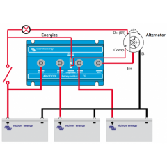 Victron Energy Argodiode 1 Giriş 3 Çıkış 180 Amper Akü İzolatörü 180-3AC (ARG180301020)