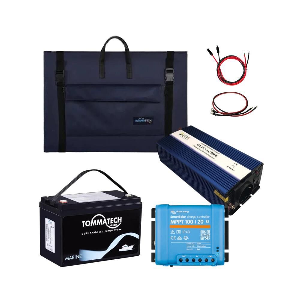 200W Marin Solar Paketi 200W Taşınabilir Panel 500W UPS İnverter 1.3KW Lityum Batarya