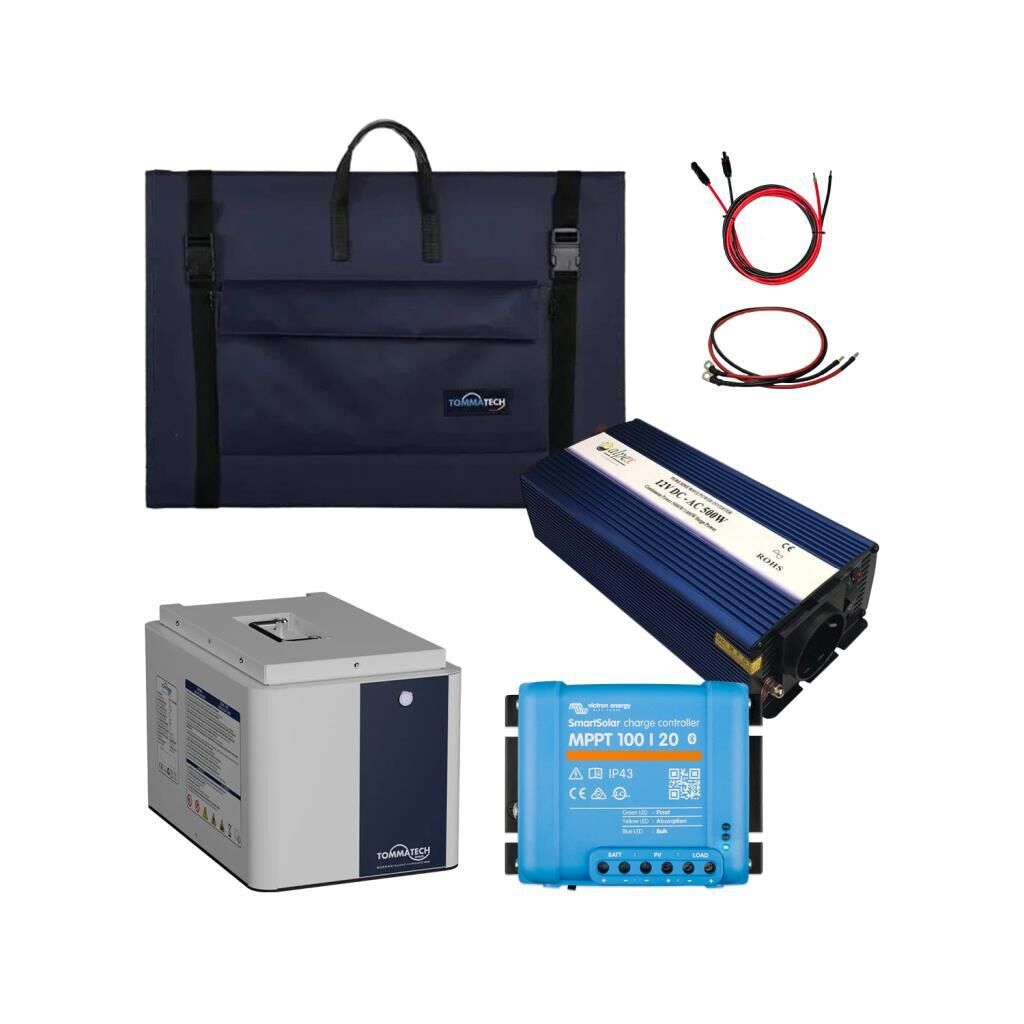 200W Marin Solar Paketi 200W Taşınabilir Panel 500W UPS İnverter 1.3KW Lityum Batarya