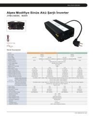 Alpex 500 Watt 12 Volt Ups (Şebeke Şarjlı) Modifiye Sinüs İnverter