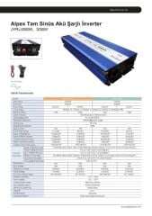 Alpex 3000 Watt 24 Volt Ups (Şebeke Şarjlı) Tam Sinüs İnverter