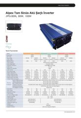 Alpex 1000 Watt 12 Volt Ups (Şebeke Şarjlı) Tam Sinüs İnverter