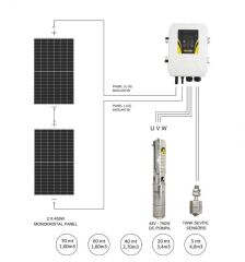 Betatek Dc Solar Dalgıç Pompa 48 Volt 15,5 Amper