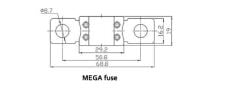 Victron MEGA-Fuse 250A-58V 48V ürünler için (1 pc)