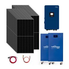 30x600W TopCon Güneş Paneli 20KVA Trifaze İnverter 2x51.2V 280Ah Lityum Bataryalı Hazır Solar Enerji Paketi
