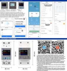 Tomzn Kaçak Akım Koruma Rölesi Ve Yüksek Voltaj Ve Akım Koruyucu Röle 63A Wifi Özellikli Devrim