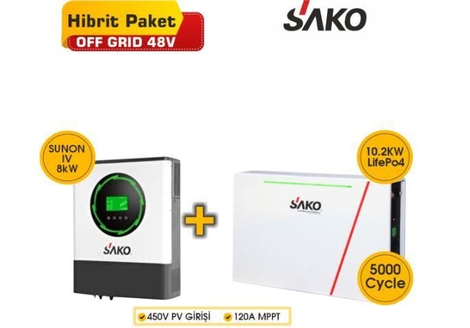 Off-Grid Hibrit Paket 8kW + 10.2kWh