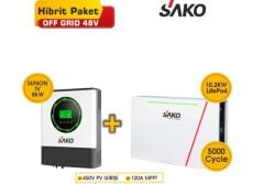 Off-Grid Hibrit Paket 8kW + 10.2kWh