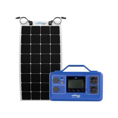 TommaTech Güç İstasyonu Paketi - 512Wh Taşınabilir Güç Kaynağı + 110Wp Flexible Güneş Paneli