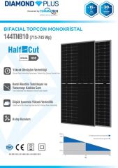 TommaTech 620Wp 144TNB M10 TOPCon Diamond Plus Güneş Paneli