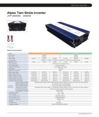 3000 Watt 12V Tam Sinüs İnverter Alpex