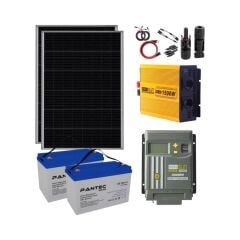 Güneş Enerjisi Karavan Solar Paketi 30Ah MPPT İnverter 250W Güneş Paneli