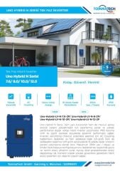 TommaTech Uno Hybrid N 12.0kW Tek Faz İnverter