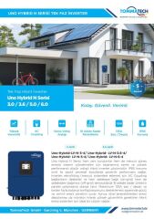 TommaTech Uno Hybrid N 6.0kW Tek Faz İnverter