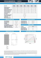 CW Enerji 600Wp 144TN M10 Topcon Güneş Paneli