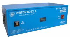 Megacell -LiFePO4 51.2V 100Ah Lityum Demir Fosfat Akü