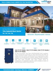TommaTech Trio Hybrid Maxi 30kW HV Üç Faz Hibrit İnverter
