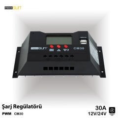 CM3024Z 30 AMPER SOLAR CHARGE REGULATOR 12/24 Pwm جهاز التحكم بالشحن