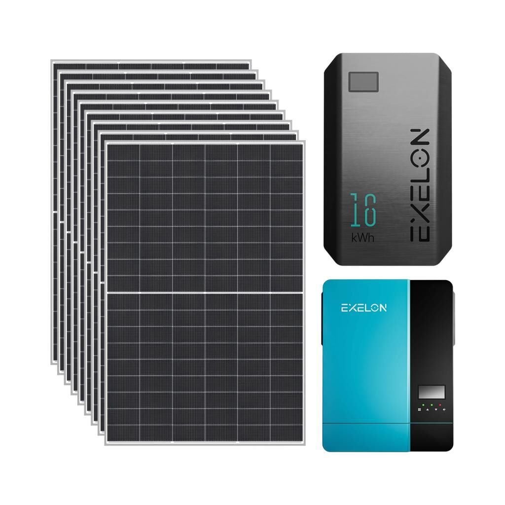 9x625W TopCon Güneş Paneli 11KVA İnverter 51.2V 314Ah Lityum Bataryalı Hazır Solar Enerji Paketi