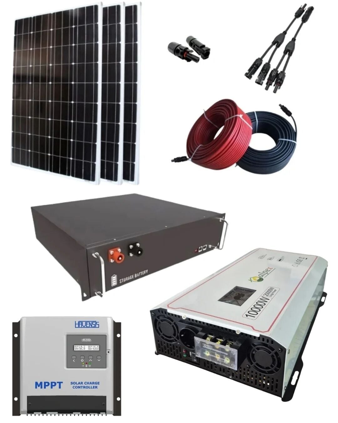Alpex 4,32 kW Güneş Enerji Villa Paket Sistemi