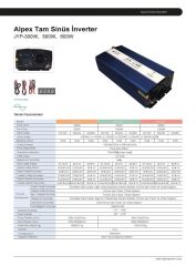 Alpex 500 W 12 V Tam Sinüs İnverter