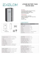 Exelon ESS 48V 200Ah Duvar Tipi Lityum Akü