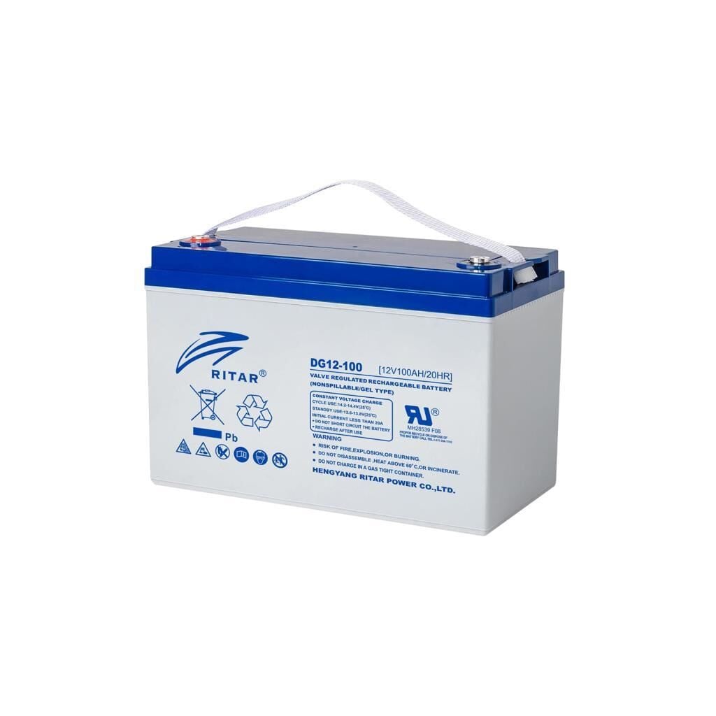 RITAR 12 فولت 100 أمبير بطارية جل DG12-100 DEEP CYCLE Gel Battery