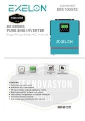 Exelon 1000W 12V MPPT 40A Akıllı invertör