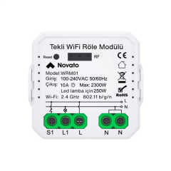 Novato Tuya Mini WiFi Tek Çıkışlı Akıllı Röle