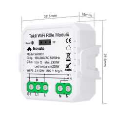 Novato Tuya Mini WiFi Tek Çıkışlı Akıllı Röle