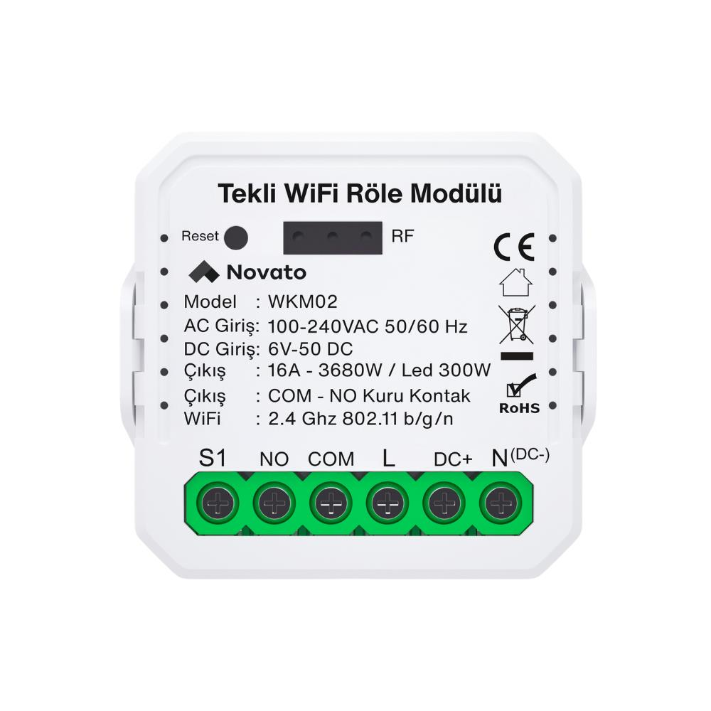 Novato Tuya Mini WiFi AC DC Kuru Kontak Röle