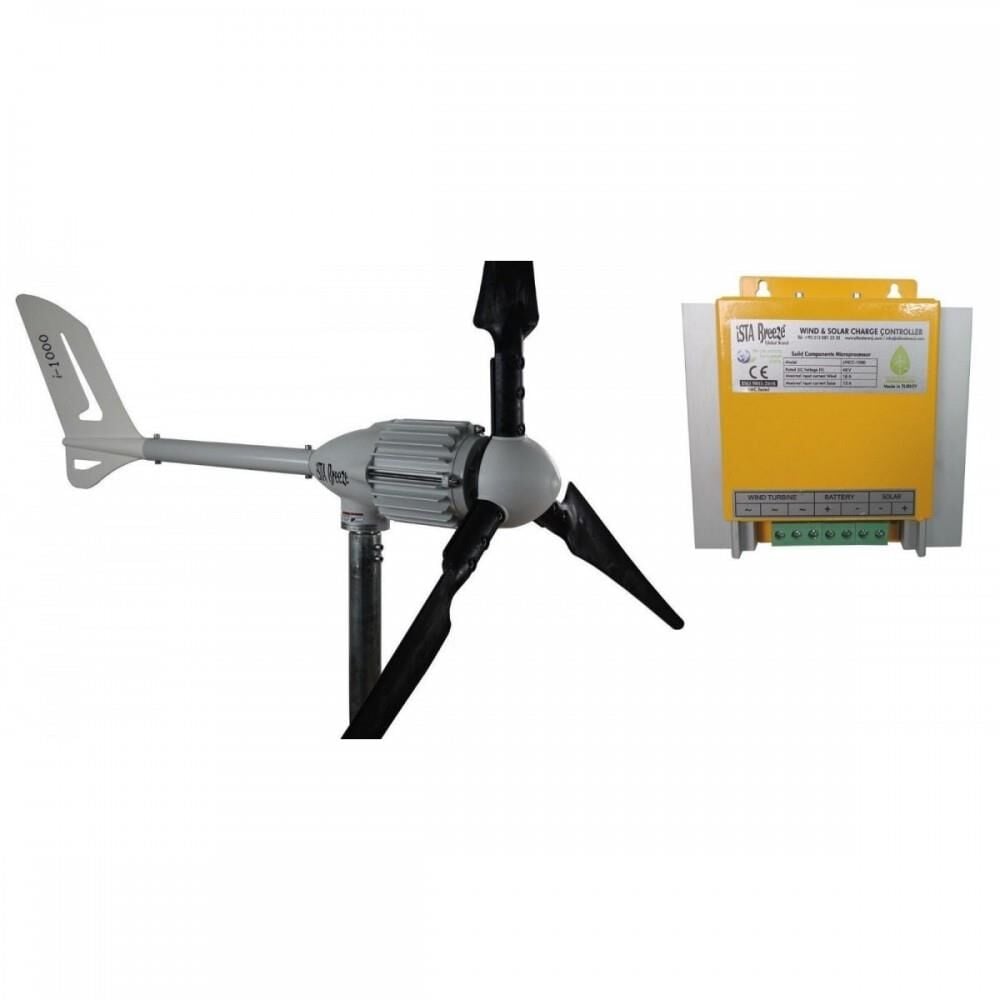 İ-1000W 48V Wind Turbine + Hybrid Charge Controller Wind Turbine Set