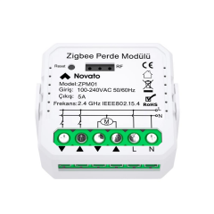 Novato Tuya Uyumlu Mini Zigbee Akıllı Perde Panjur Kontrol Rölesi