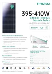 Smart Phono Solar 410 W 144 Hücreli Half Cut Monokristal Güneş Paneli
