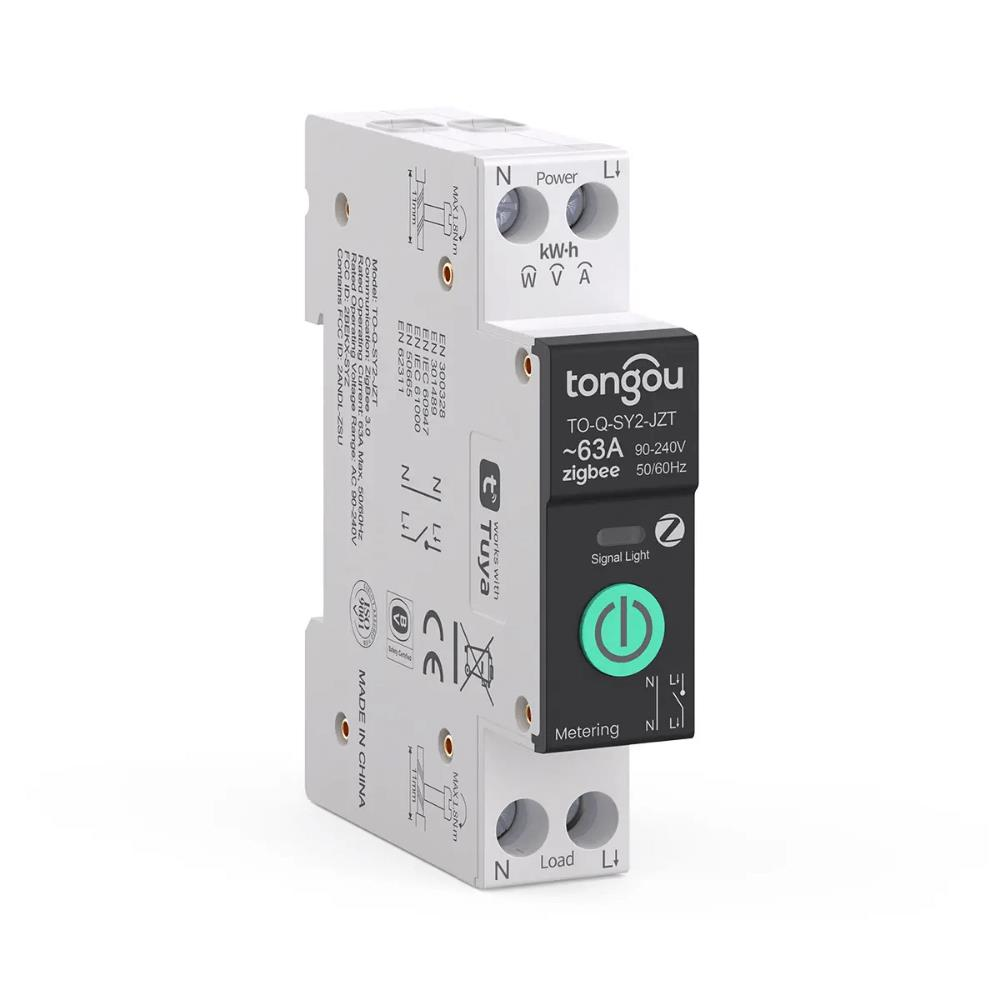 Novato Zigbee 63 Amper Güç Ölçerli Akıllı Sigorta