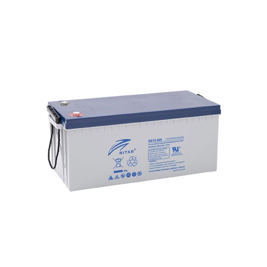 RITAR 12 VOLT 200 AMPER GEL BATTERY DEEP CYCLE DG12-200 DEEP CYCLE Gel Battery