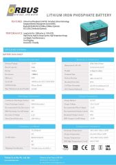 Orbus 12.8V 60Ah Lityum Akü