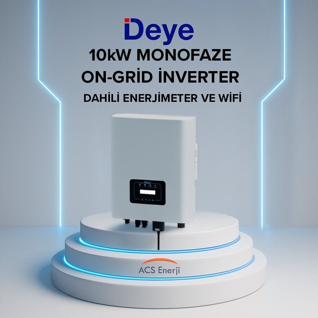 DEYE 10KW ON-GRİD MONOFAZE İNVERTER SUN-10K-G02