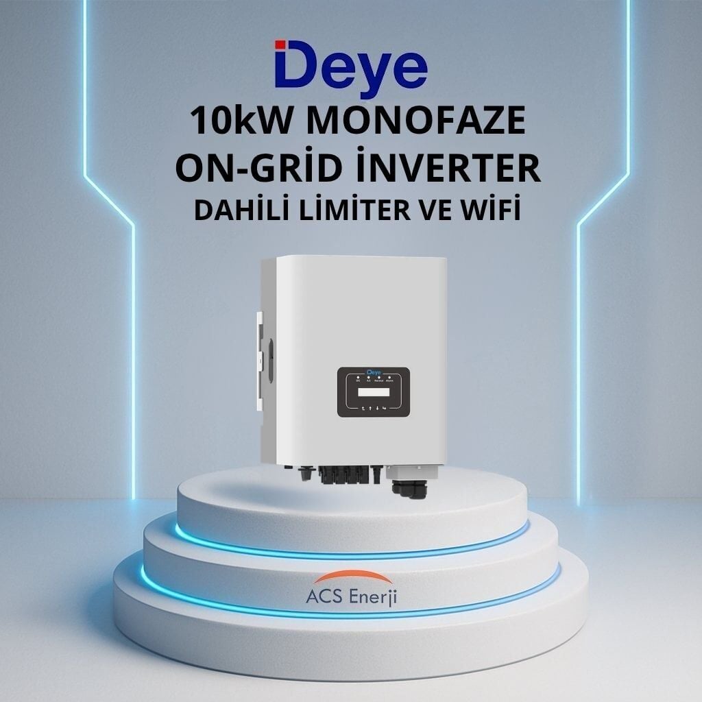 DEYE 10KW ON-GRİD MONOFAZE İNVERTER SUN-10K-G02