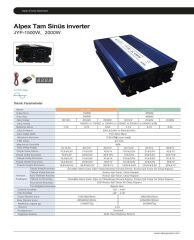Alpex 2000 Watt 12 Volt Tam Sinüs İnverter