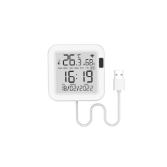 Novato WiFi LCD Ekranlı Sıcaklık ve Nem Sensörü