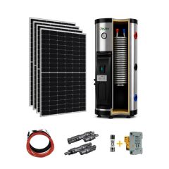 Yeşil Ev SOLAR Sunbuffer S 200 Litre Hibrit Su Isıtıcı 4x450W Güneş Paneli ile Set
