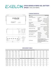 Exelon 12 Volt 150 Amper Jel Akü Derin Döngü Deep Cycle