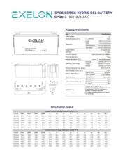 Exelon 12 Volt 150 Amper Jel Akü Derin Döngü Deep Cycle