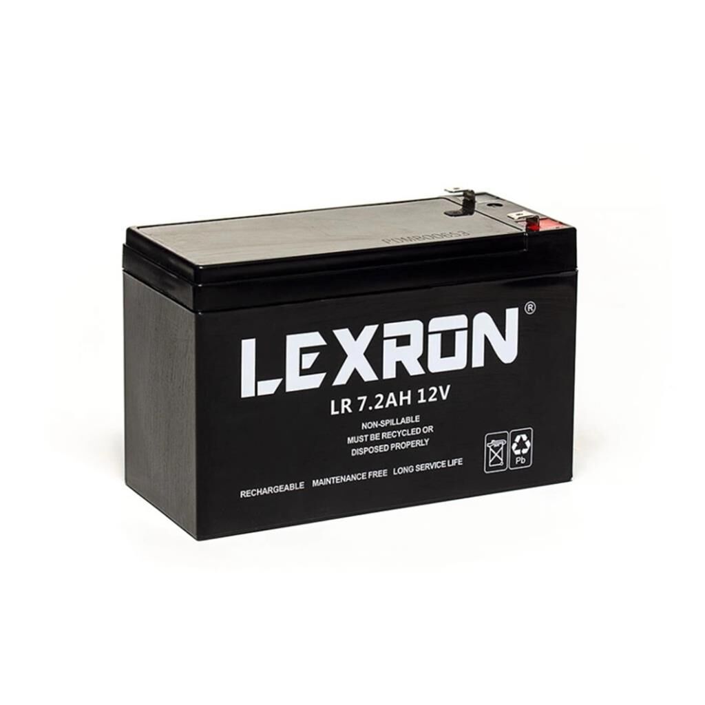7 AMPER 12V VOLT LEXRON KURU TİP AKÜ