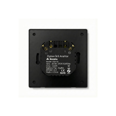Novato Zigbee İkili Mekanik Tuşlu Akıllı Duvar Anahtarı (Siyah)